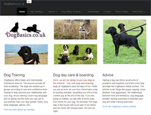 Tablet Screenshot of dogbasics.co.uk